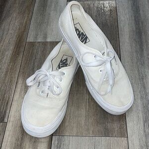Vans Classic White Lace-Up Sneakers